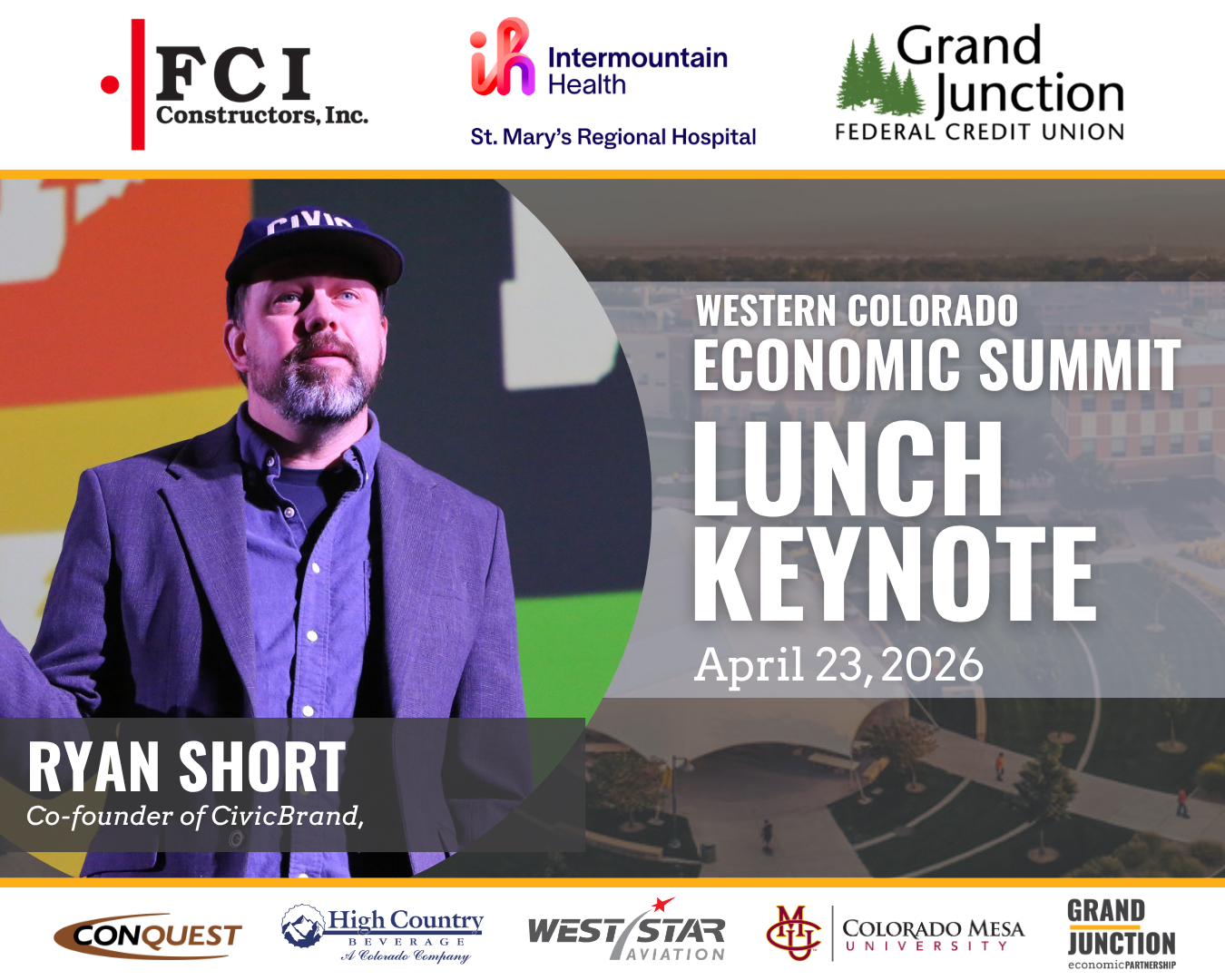 Ryan Short to keynote Western Colorado Economic Summit